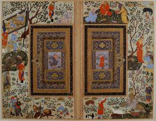 Double page. Iran, Isfahan , Early 17th cen.. Creator: Iranian master.