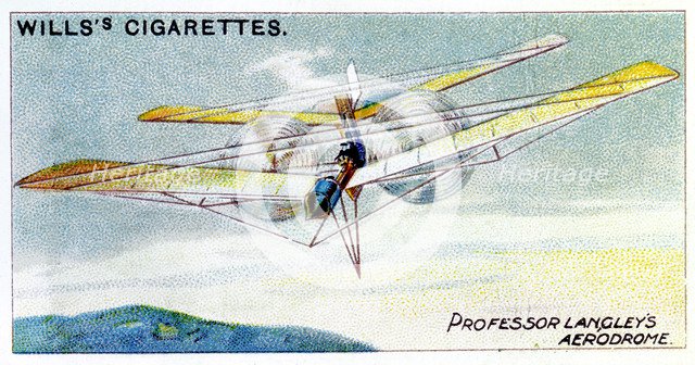 SP Langley's steam-powered model plane Aerodrome, c1896. Creator: Unknown.
