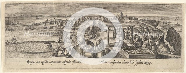 1 of 8 plates on Hunting and Fishing. Creator: Unknown.