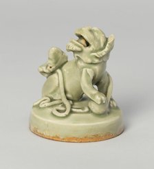 Lid with Lion-Dog, probably for Incense Burner, Northern Song dynasty, c. 12th century. Creator: Unknown.