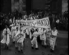 Costumed Student Rag Parade of 'Knights of Panto', 1931. Creator: British Pathe Ltd.