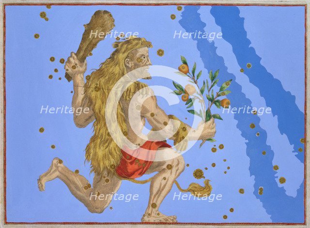Constellation of Hercules, 1603. Artist: Alexander Mair