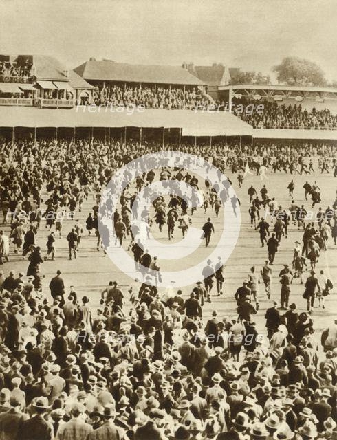 England wins The Ashes against Australia, Oval Cricket Ground, London, 1926, (1935). Creator: Unknown.