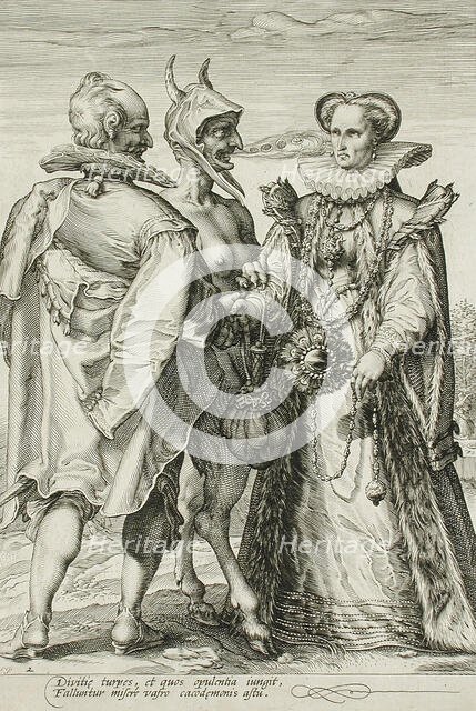 Marriage for Money, c1594. Creator: Jan Saenredam.