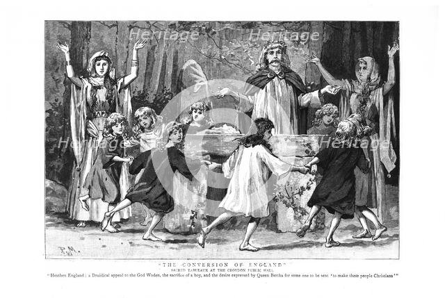 The Conversion of England , 1889. Creator: Macquoid, Percy (1852-1925).