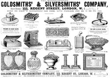 Advertisement for the Goldsmiths' & Silversmiths' Company, 1898. Creator: Unknown.