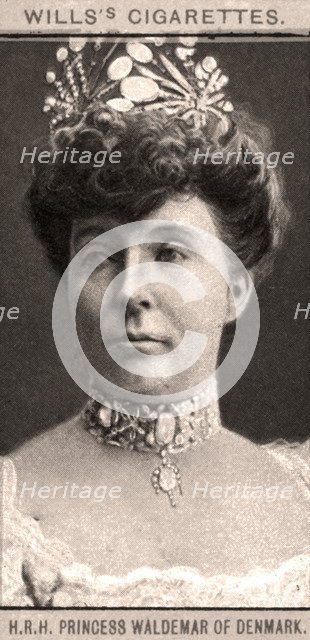 H.R.H Princess Waldemar of Denmark, 1908.Artist: WD & HO Wills