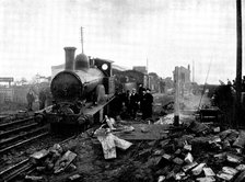 The Railway Disaster at Chelford, near Crewe: general view, 1895. Creator: B. R. Leech.