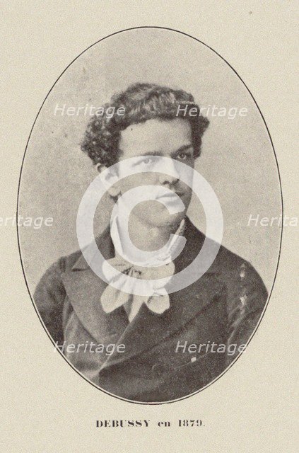 Portrait of the composer Claude Debussy (1862-1918), 1879.