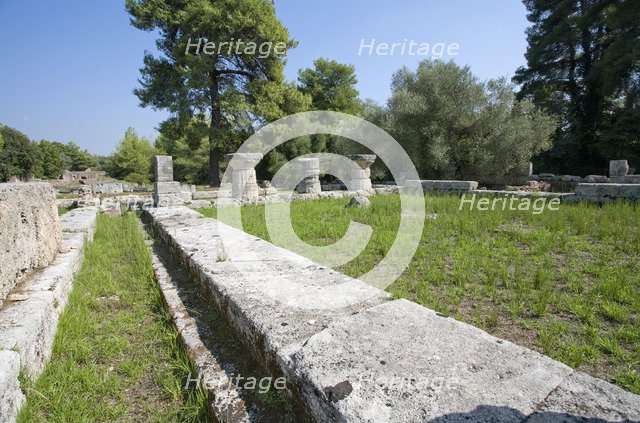 The bouleuterion at Olympia, Greece. Artist: Samuel Magal