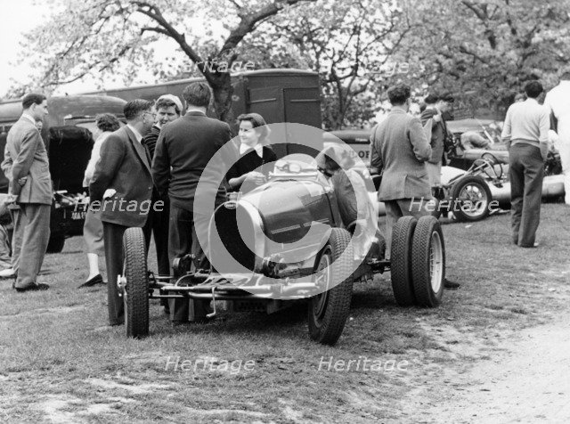 Bugatti Type 35B at Prescott, Gloucestershire, 1954. Artist: Unknown