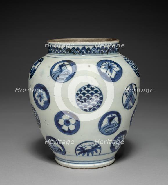 Rose Jar: Imari Ware, 19th century. Creator: Unknown.