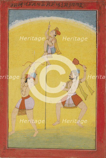 The musical mode Ragaputra Khokhara, 19th century. Artist: Unknown.
