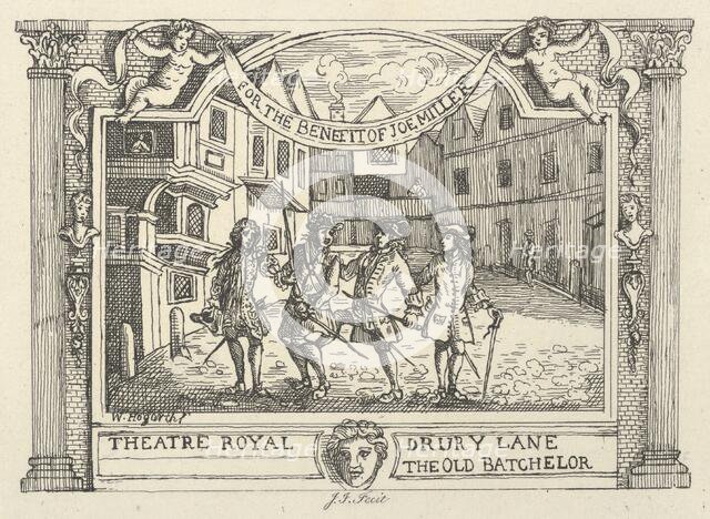 Benefit Ticket for Joe Miller, 1794-99. Creator: Samuel Ireland.