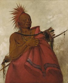 Tcha-tó-ga, Mad Buffalo, Murderer of Two White Men, 1834. Creator: George Catlin.