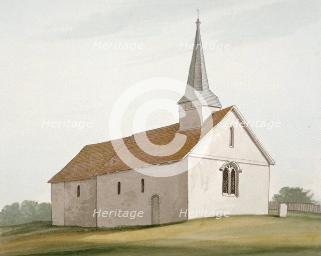 Church of St Peter and St Paul, Stondon Massey, Essex, c1800. Artist: Anon