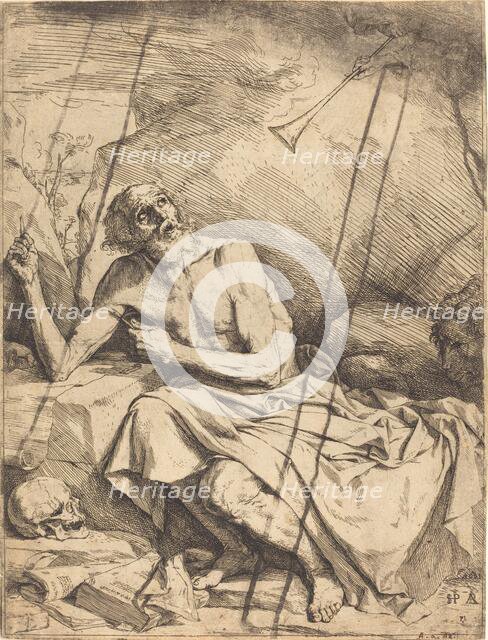 Saint Jerome Hearing the Trumpet of the Last Judgment, 1621. Creator: Jusepe de Ribera.