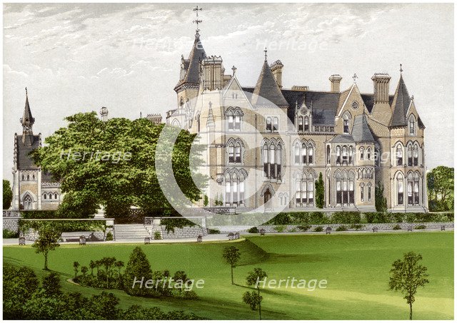 Bestwood Lodge, Nottinghamshire, home of the Duke of St Albans, c1880. Artist: Unknown