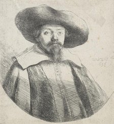 Menasseh ben Israel, 1636. Creator: Rembrandt Harmensz van Rijn.