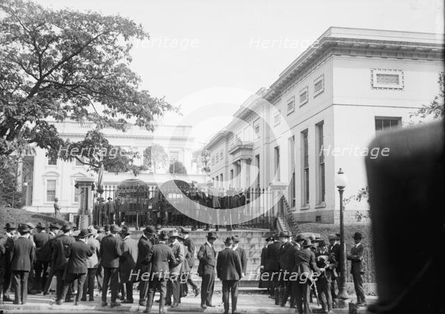 Army, U.S. Motor Truck Inspection, 1917. Creator: Harris & Ewing.