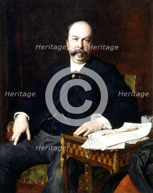'Portrait of Henri Meilhac', 1885. Artist: Jules Elie Delaunay
