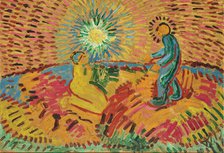 Christ and the Woman Taken in Adultery, 1912. Creator: Morgner, Wilhelm (1891-1917).