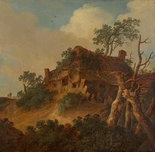 Landscape with Farm House on a Hill, c1660-1670. Creator: Cornelis van Zwieten.