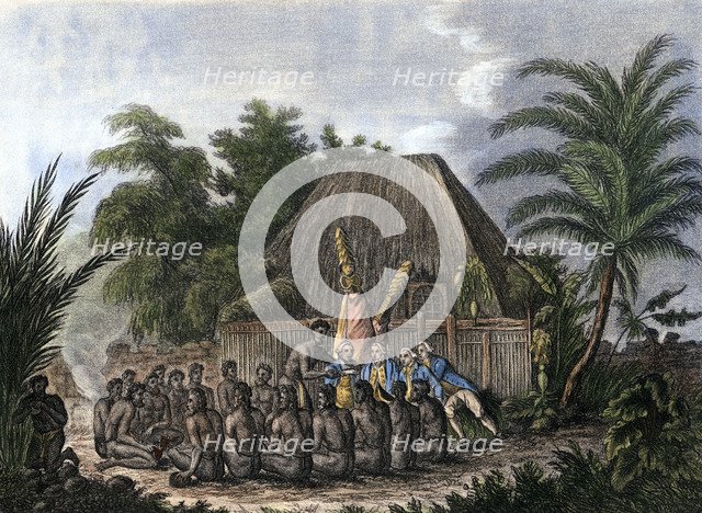 Captain Cook's third Pacific voyage, 1779 (1832). Artist: Unknown