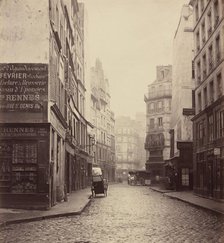 Rue des Lombards, from the rue des Lavandières Sainte-Opportune, 1864. Creator: Charles Marville.