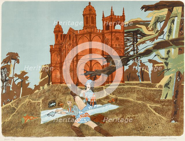 The Gothick Temple, Stowe, 1971. Creator: Leonard Rosoman.