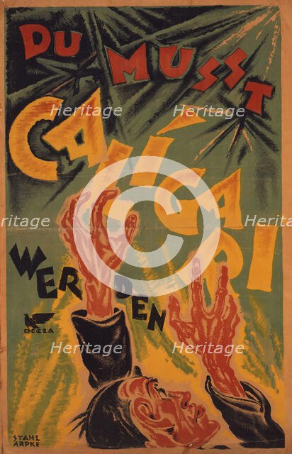 You Must Become Calgari, 1920. Creator: Arpke, Otto (1886-1943).