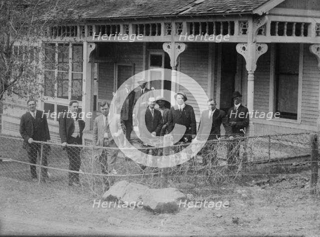 Flynn's Camp Las Vegas N.M. - 1. Al Williams, 2. A.H. Balke, 3. Jim Flynn, 4. C...., 1911 or 1912. Creator: Bain News Service.