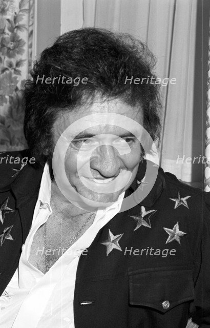 Johnny Cash, Grosvenor Park Hotel, London, 1979.   Artist: Brian O'Connor.