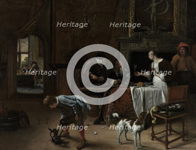 Easy come, easy go, 1661. Artist: Steen, Jan Havicksz (1626-1679)