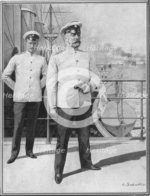 Admiral Rozhestvensky, Russian Commander, Russo-Japanese War, 1904-5. Artist: Unknown