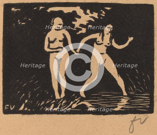 Entering the Water (L'entrée dans l'eau), 1893. Creator: Félix Vallotton.