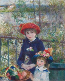 Two Sisters (On the Terrace), 1881. Creator: Pierre-Auguste Renoir.