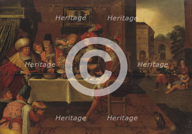 The Rich Man and Lazarus. Creator: School of Frans Francken I.