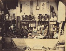 Curio Shop, c. 1865. Creator: Felice Beato.