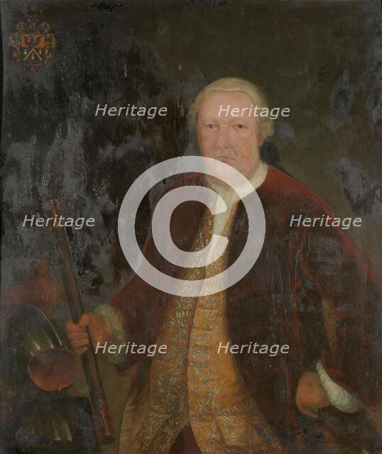 Portrait of Petrus Albertus van der Parra, Governor-General of the Dutch East India Company, c.1762. Creator: Anon.