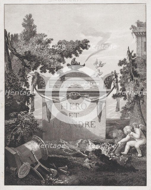 Frontispiece to "Hero and Leander", 1801. Creator: Philibert Louis Debucourt.