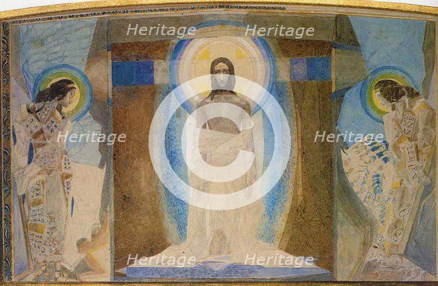 The Resurrection (Triptych), 1887. Artist: Vrubel, Mikhail Alexandrovich (1856-1910)