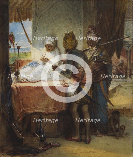 Sikh Soldiers Bargaining for a Diamond. Creator: Egron Sellif Lundgren.