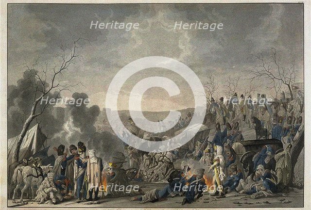Retreat of the Grande Armée from Moscow in 1812, 1813. Artist: Rugendas, Lorenz (1775-1826)