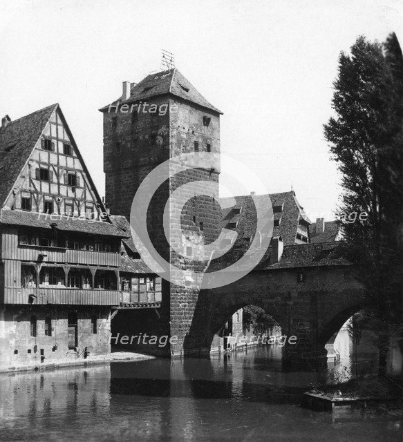 Henkersteg (The Hangman's Bridge), Nuremberg, Bavaria, Germany, c1900s.Artist: Wurthle & Sons