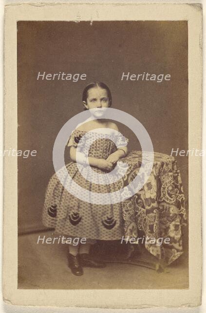 Portrait of a young girl, about 1870. Creator: Unknown.