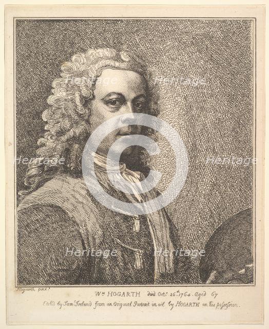 William Hogarth, Self-portrait, 1785. Creator: Samuel Ireland.