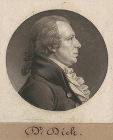 Elisha Cullen Dick, 1805. Creator: Charles Balthazar Julien Févret de Saint-Mémin.