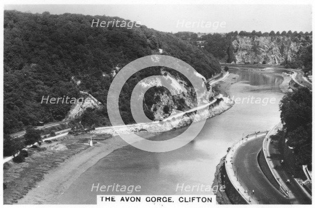 The Avon Gorge, Clifton, Bristol, 1937. Artist: Unknown