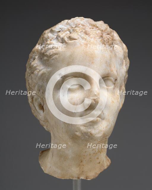 Head of a Girl from a Grave Naiskos, about 320 BC. Creator: Unknown.